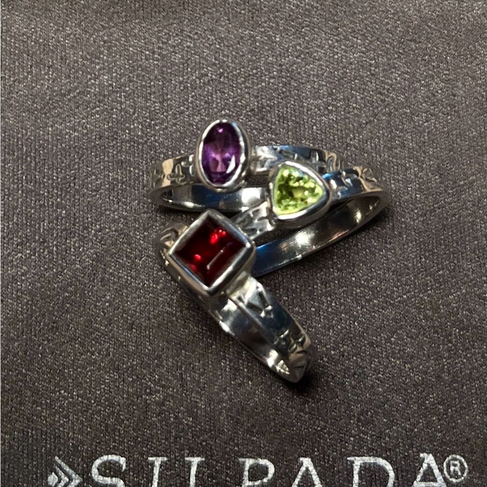 Silpada Gemstone Stack Rings - Picture 5 of 9